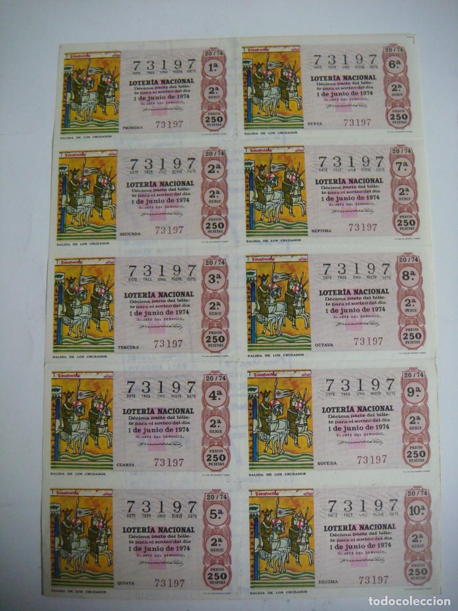 Loter&iacute;a nacional: BILLETE DE LOTERIA NACIONAL A&Ntilde;O 1974 SORTEO N&ordm;-20-CAR-N&ordm;-5