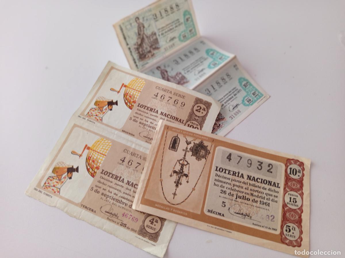Loter&iacute;a nacional: LOTE ANTIGUO BILLETE LOTERIA