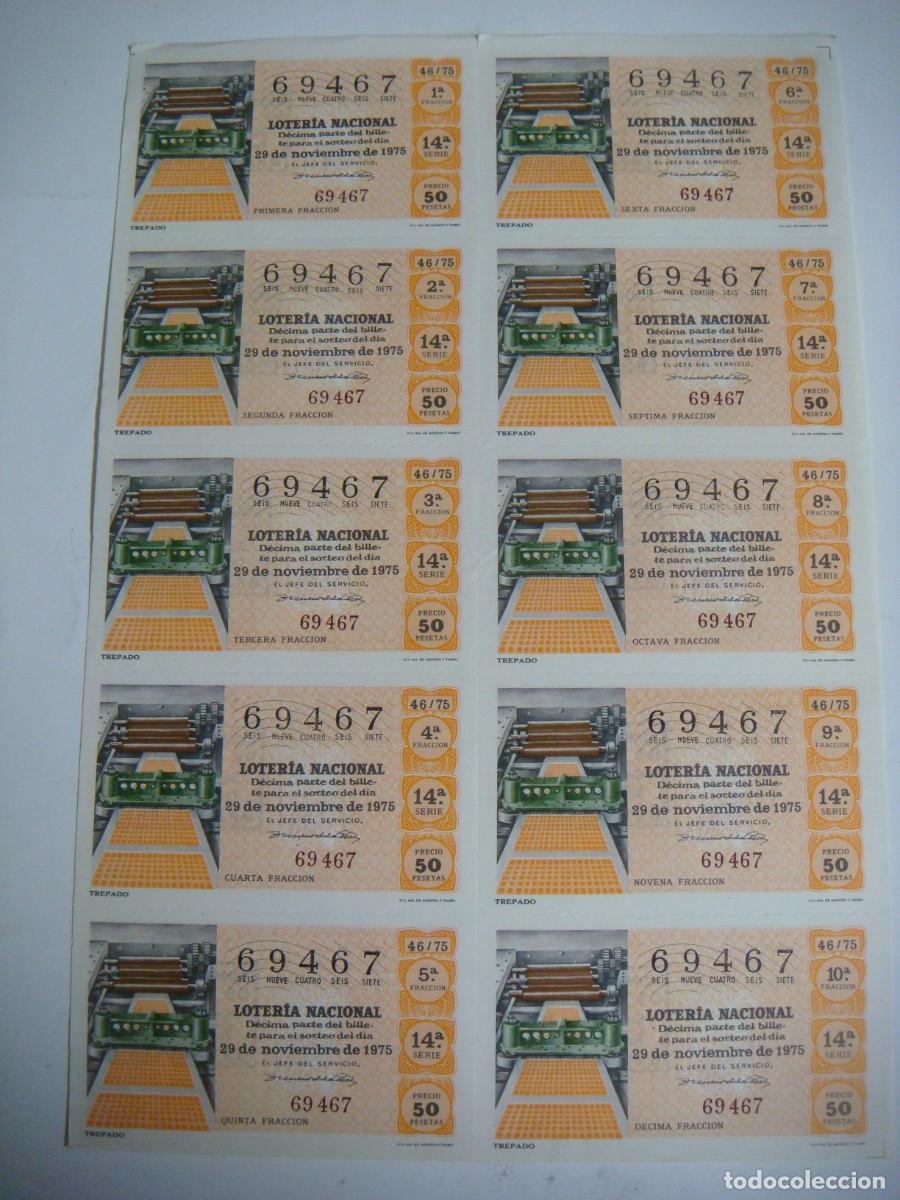 Loter&iacute;a nacional: BILLETE DE LOTERIA NACIONAL A&Ntilde;O 1975 SORTEO N&ordm;-46-CAR-N&ordm;-5