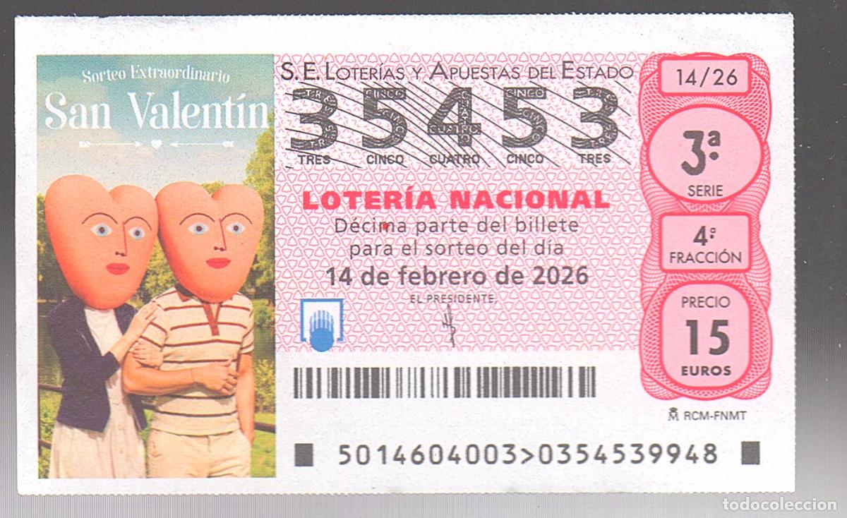 Loter&iacute;a nacional: LOTER&Iacute;A NACIONAL DEL SABADO - N&Uacute;MERO CAPIC&Uacute;A - SORTEO 14/26 -