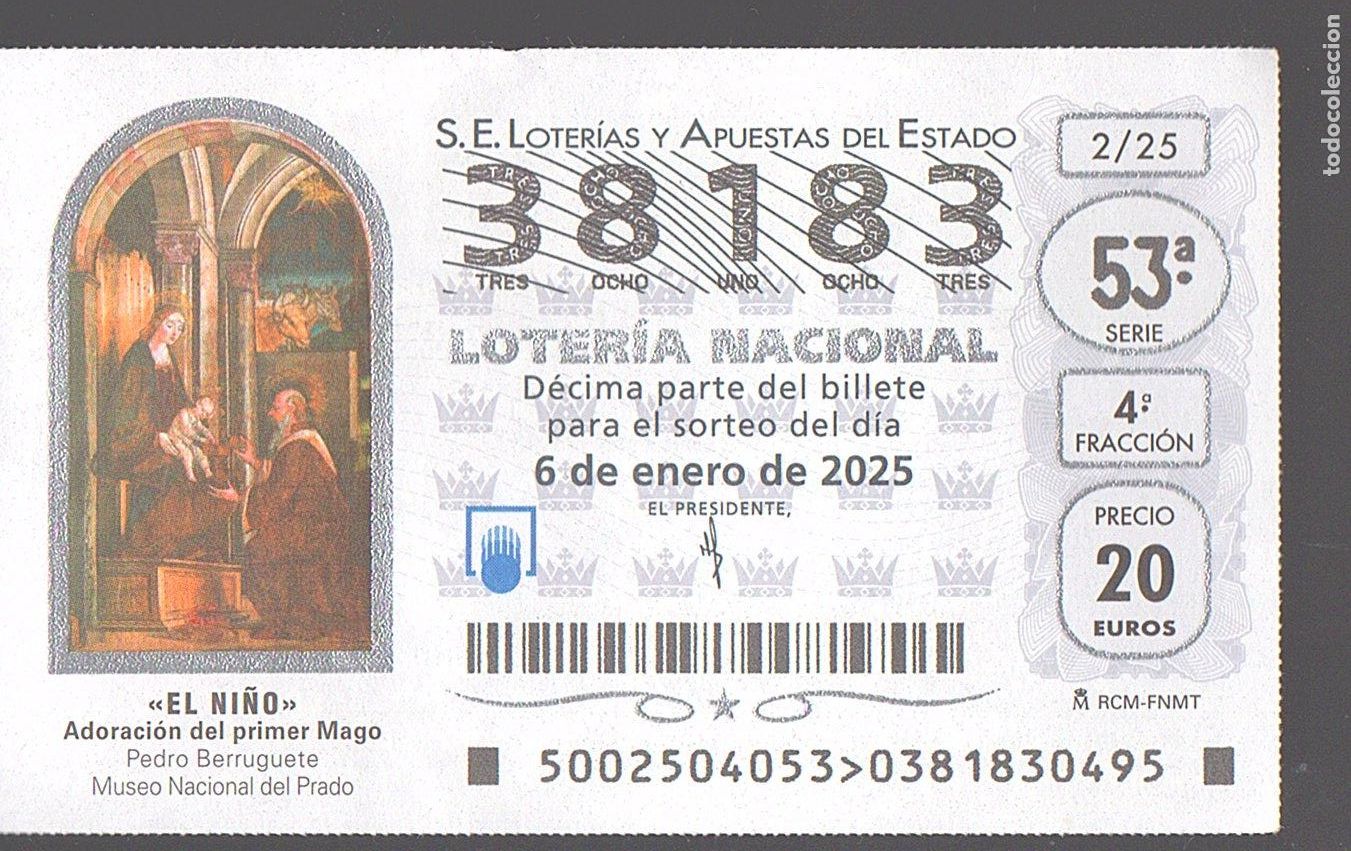 Loter&iacute;a nacional: LOTER&Iacute;A NACIONAL DEL SABADO - N&Uacute;MERO CAPIC&Uacute;A - SORTEO 2/25 -