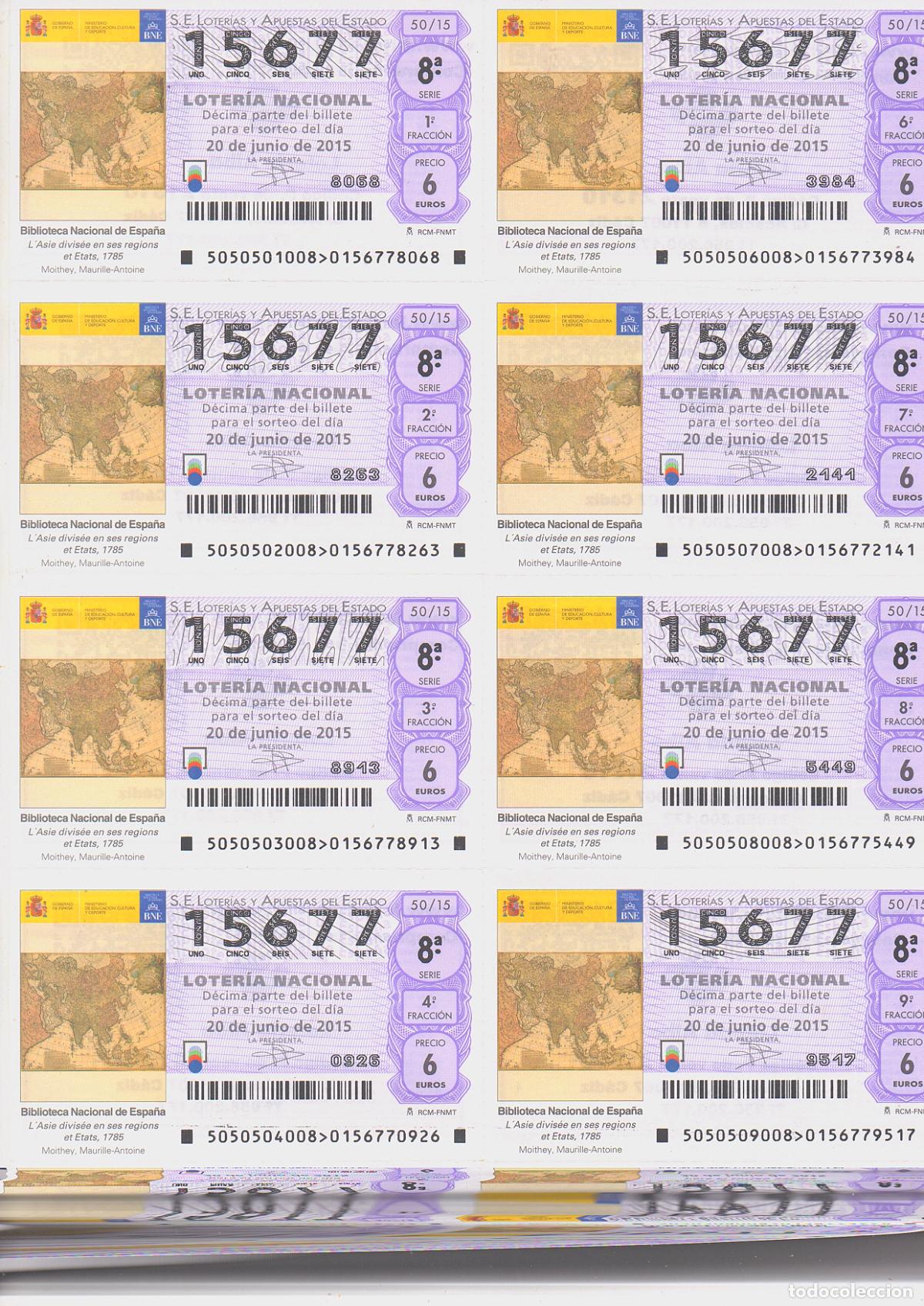 Loter&iacute;a nacional: LOTER&Iacute;A NACIONAL DEL SABADO - BILLETE DEL SORTEO 50 DE 2015 - EN PERFECTO ESTADO -