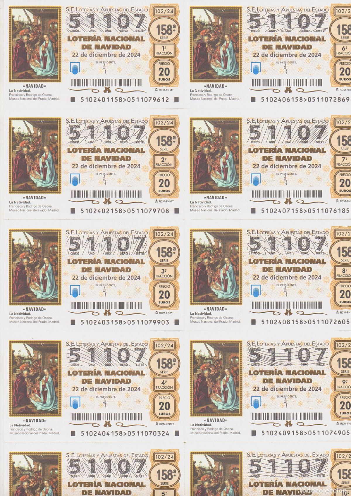 Loter&iacute;a nacional: LOTER&Iacute;A NACIONAL DEL SABADO - BILLETE DEL SORTEO 102 DE 2024 - EN PERFECTO ESTADO -