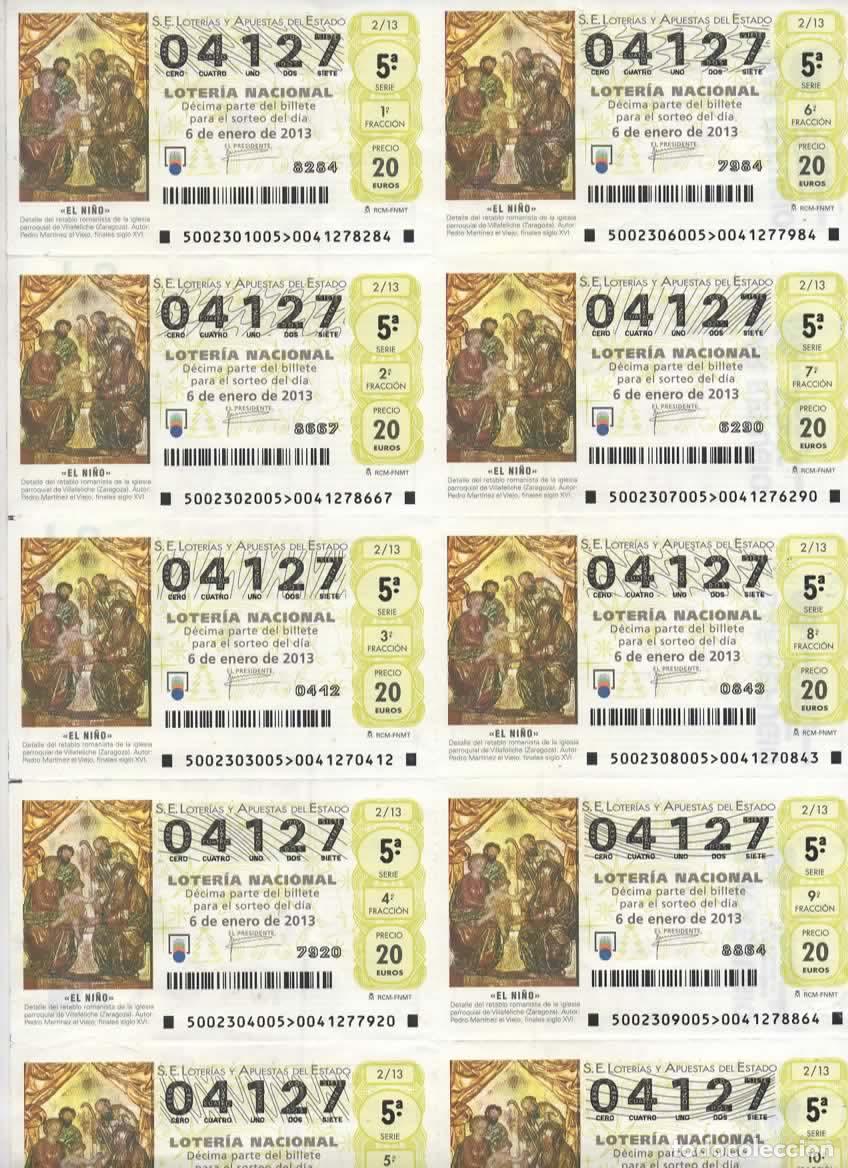 Loter&iacute;a nacional: LOTER&Iacute;A NACIONAL DEL SABADO - BILLETE DEL SORTEO 2 DEL 2013- EN PERFECTO ESTADO -