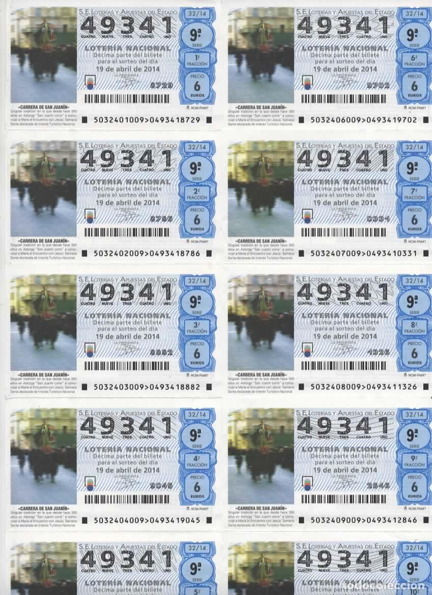 Loter&iacute;a nacional: LOTER&Iacute;A NACIONAL DEL SABADO - BILLETE DEL SORTEO 32 DEL 2014- EN PERFECTO ESTADO -
