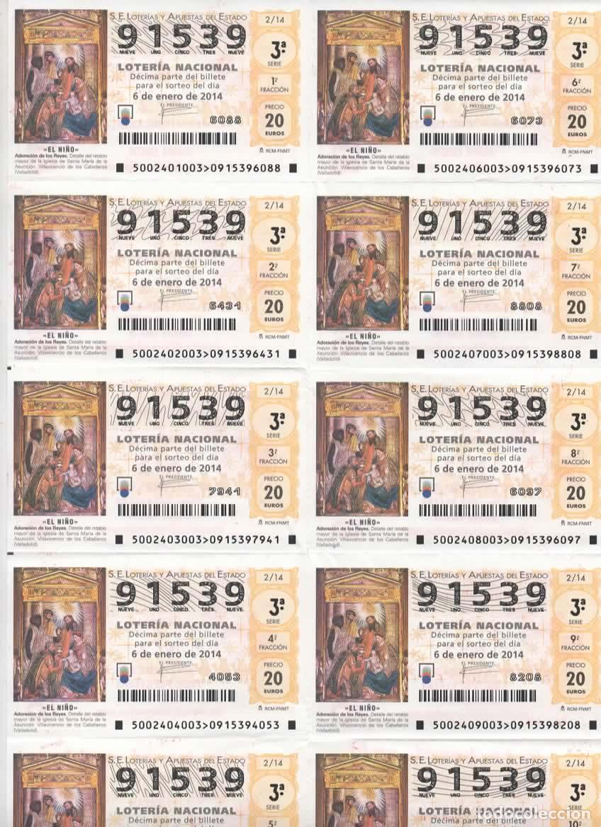 Loter&iacute;a nacional: LOTER&Iacute;A NACIONAL DEL SABADO - BILLETE DEL SORTEO 2 DEL 2014- EN PERFECTO ESTADO -