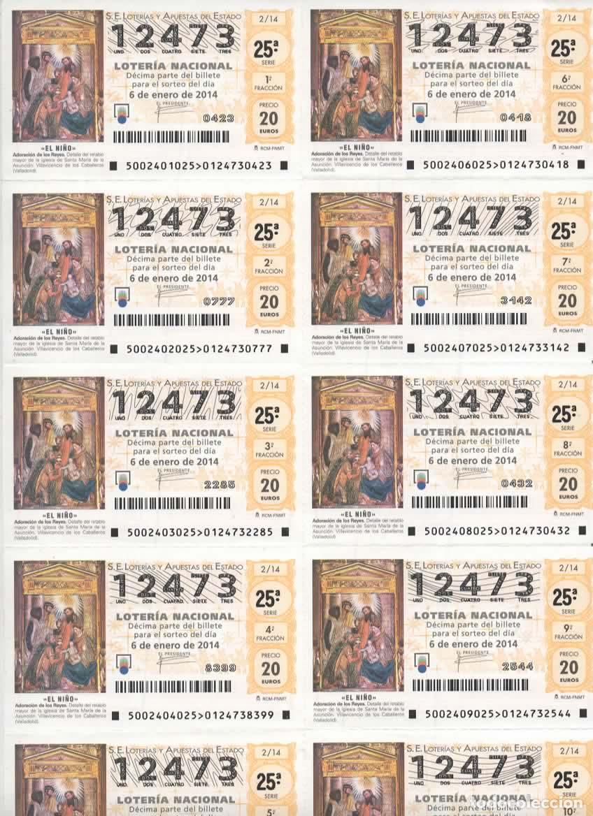 Loter&iacute;a nacional: LOTER&Iacute;A NACIONAL DEL SABADO - BILLETE DEL SORTEO 2 DEL 2014- EN PERFECTO ESTADO -
