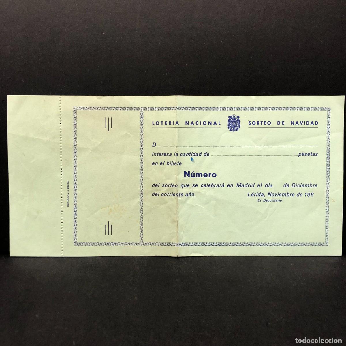 Loter&iacute;a nacional: PARTICIPACION EN BLANCO - LOTERIA NACIONAL SORTEO DE NAVIDAD - 1960 / 5498