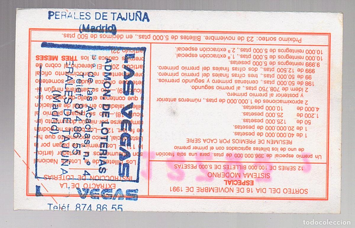 Loter&iacute;a nacional: LOTER&Iacute;A NACIONAL DEL SABADO - ADMINISTRACION DE PERALES DE TAJU&Ntilde;A (MADRID) -