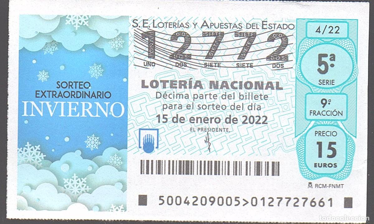 Loter&iacute;a nacional: LOTER&Iacute;A NACIONAL DEL SABADO - SORTEO 4 DEL 2022 - SORTEO EXTRAORDINARIO DE INVIERNO -