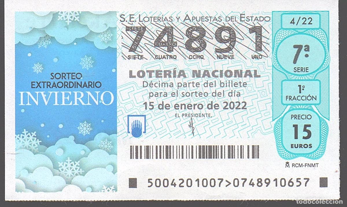 Loter&iacute;a nacional: LOTER&Iacute;A NACIONAL DEL SABADO - SORTEO 4 DEL 2022 - SORTEO EXTRAORDINARIO DE INVIERNO -