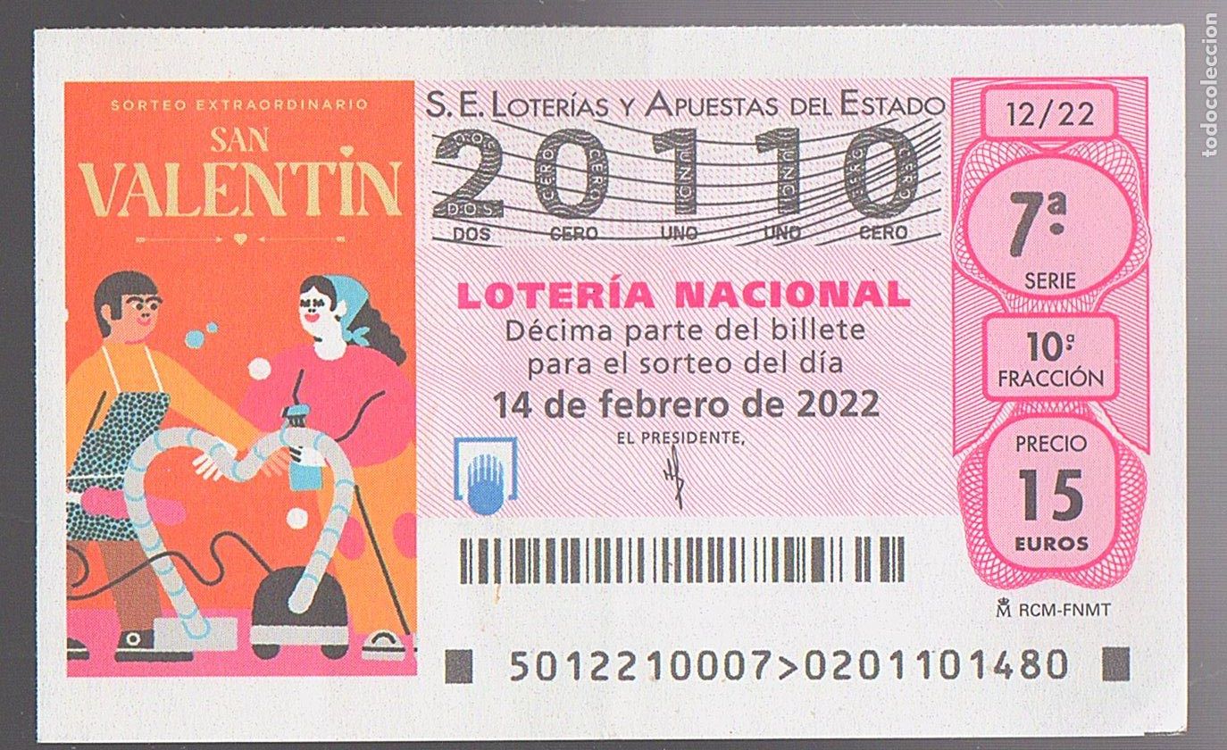 Loter&iacute;a nacional: LOTER&Iacute;A NACIONAL DEL SABADO - SORTEO 12 DEL 2022 - DIA DE SAN VALENTIN -