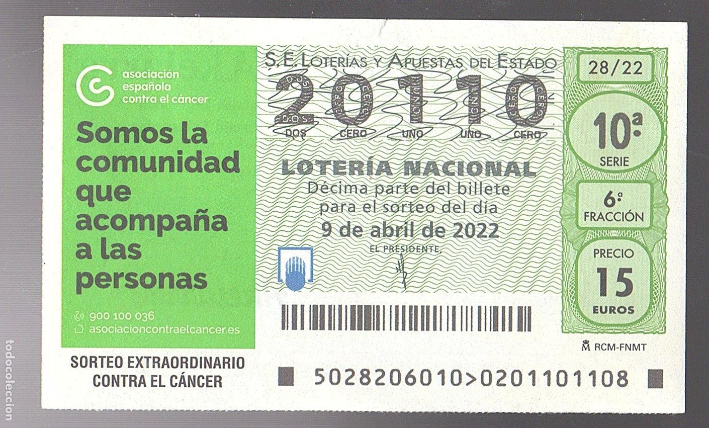 Loter&iacute;a nacional: LOTER&Iacute;A NACIONAL DEL SABADO - SORTEO 28 DEL 2022 - SORTEO EXTRAORDINARIO CONTRA AL CANCER -