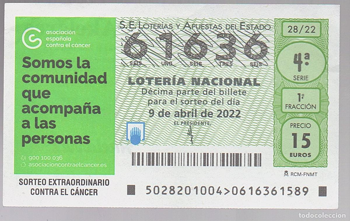 Loter&iacute;a nacional: LOTER&Iacute;A NACIONAL DEL SABADO - SORTEO 28 DEL 2022 - SORTEO EXTRAORDINARIO CONTRA AL CANCER -