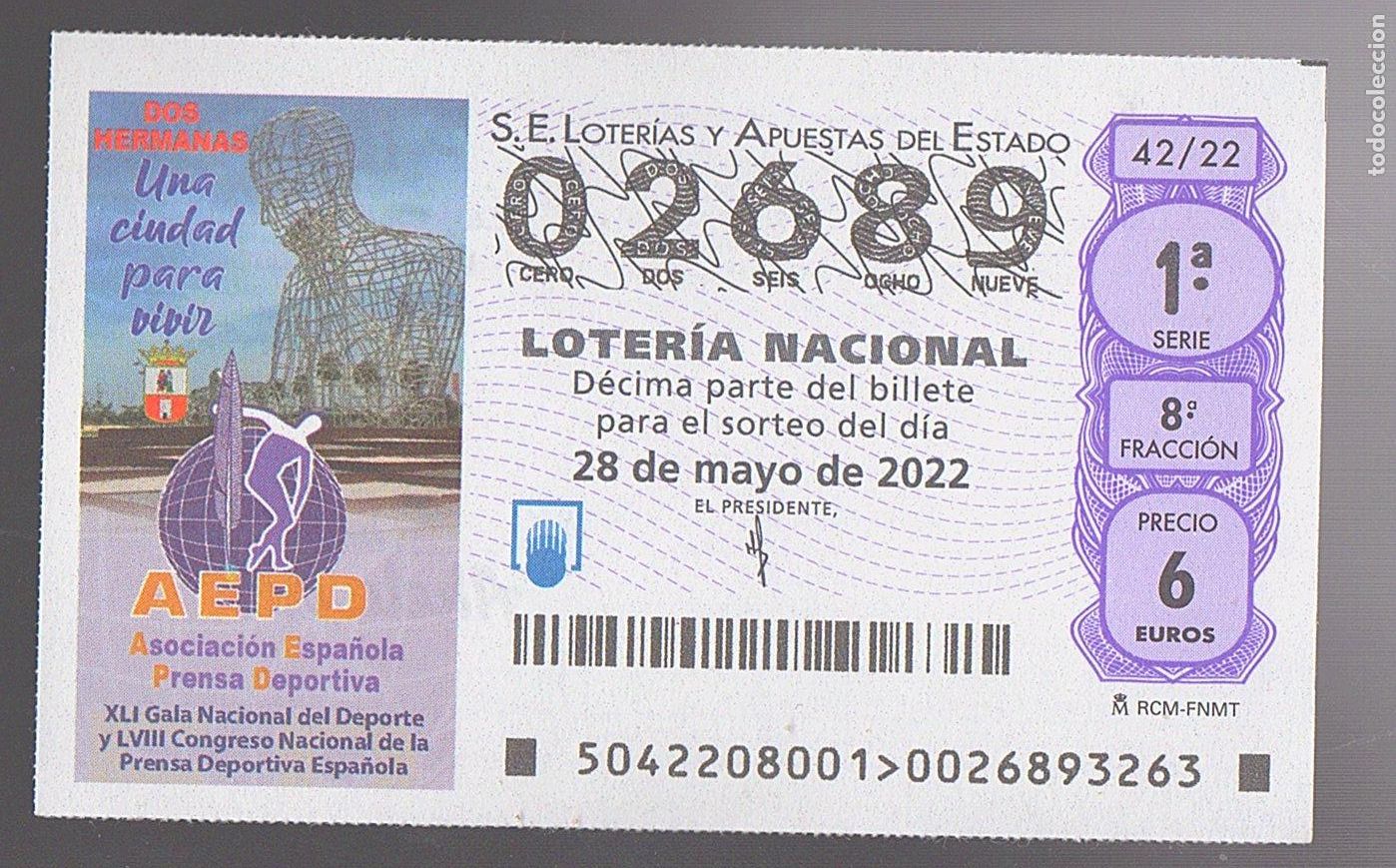 Loter&iacute;a nacional: LOTER&Iacute;A NACIONAL DEL SABADO - SORTEO 42 DEL 2022 - ASOCIACION ESPA&Ntilde;OLA DE LA PRENSA DEPORTIVA -