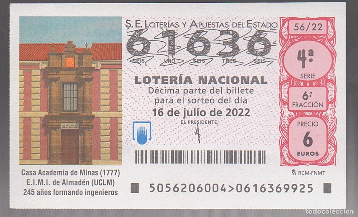 Loter&iacute;a nacional: LOTER&Iacute;A NACIONAL DEL SABADO - SORTEO 56 DEL 2022 - CASA ACADEMIA DE NINAS -