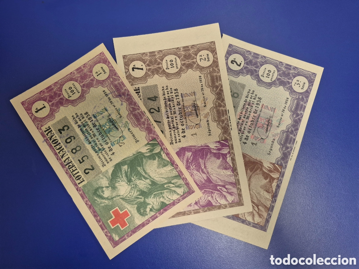 Loter&iacute;a nacional: LOTERIA NACIONAL SORTEO 28 DE 1958 CRUZ ROJA SERIE COMPLETA