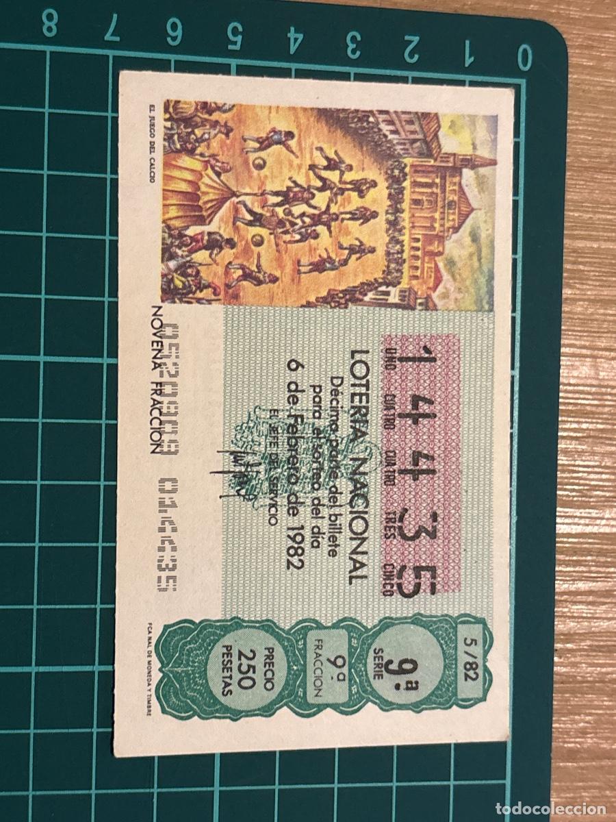 Loter&iacute;a nacional: B2. (7) BILLETE LOTER&Iacute;A ESPA&Ntilde;OL 1982 MUNDIAL 82