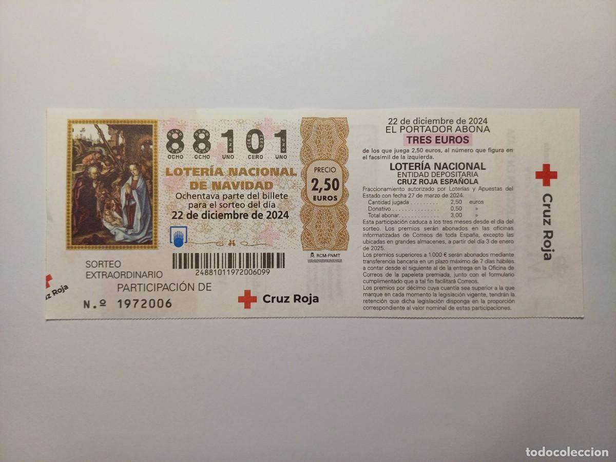 Loter&iacute;a nacional: Participaci&oacute;n de Loter&iacute;a de Navidad 2024 - Cruz Roja Espa&ntilde;ola