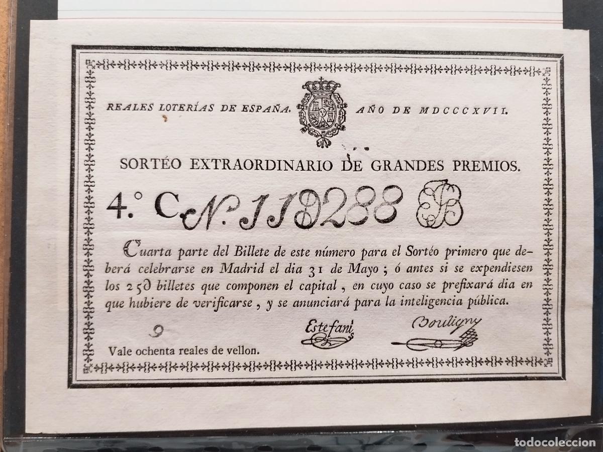 National Spanish Lottery: FAC - DECIMO DE LOTERIA NACIONAL 1817. EXPECTACULAR ESTADO DE CONSERVACION