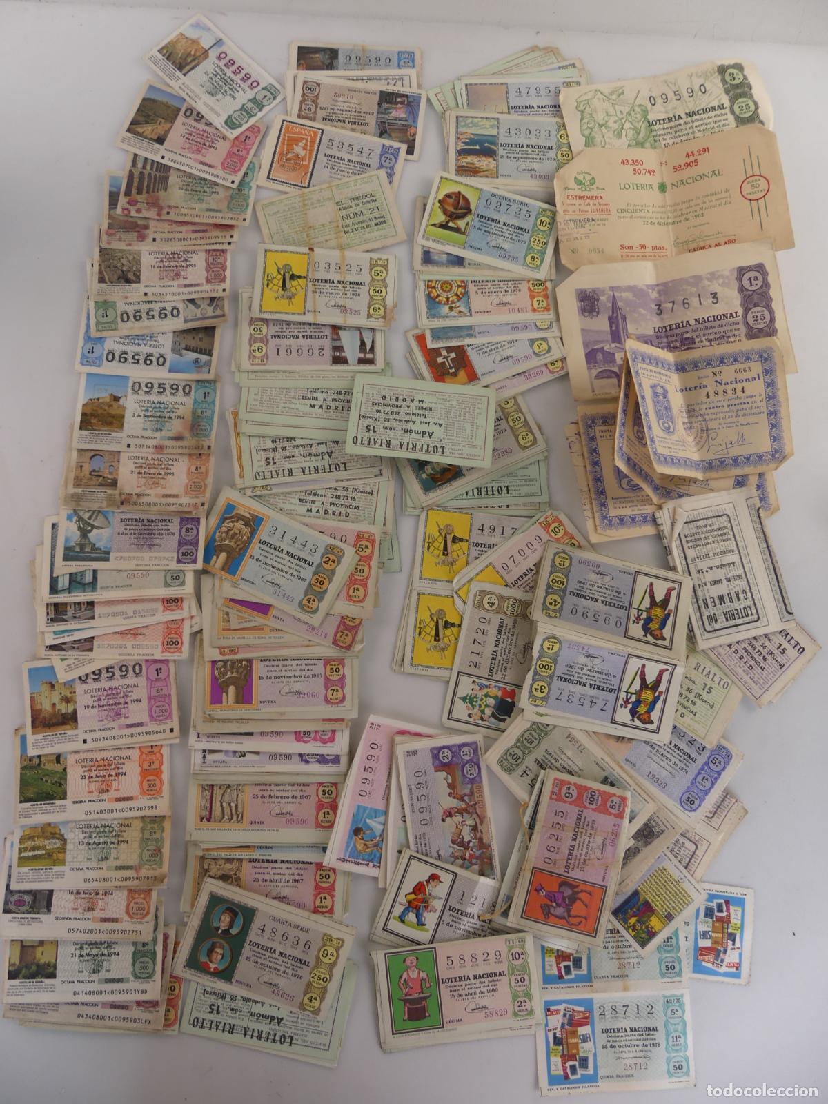 Loter&iacute;a nacional: COLECCION LOTE DE DECIMOS DE LOTERIA NACIONAL