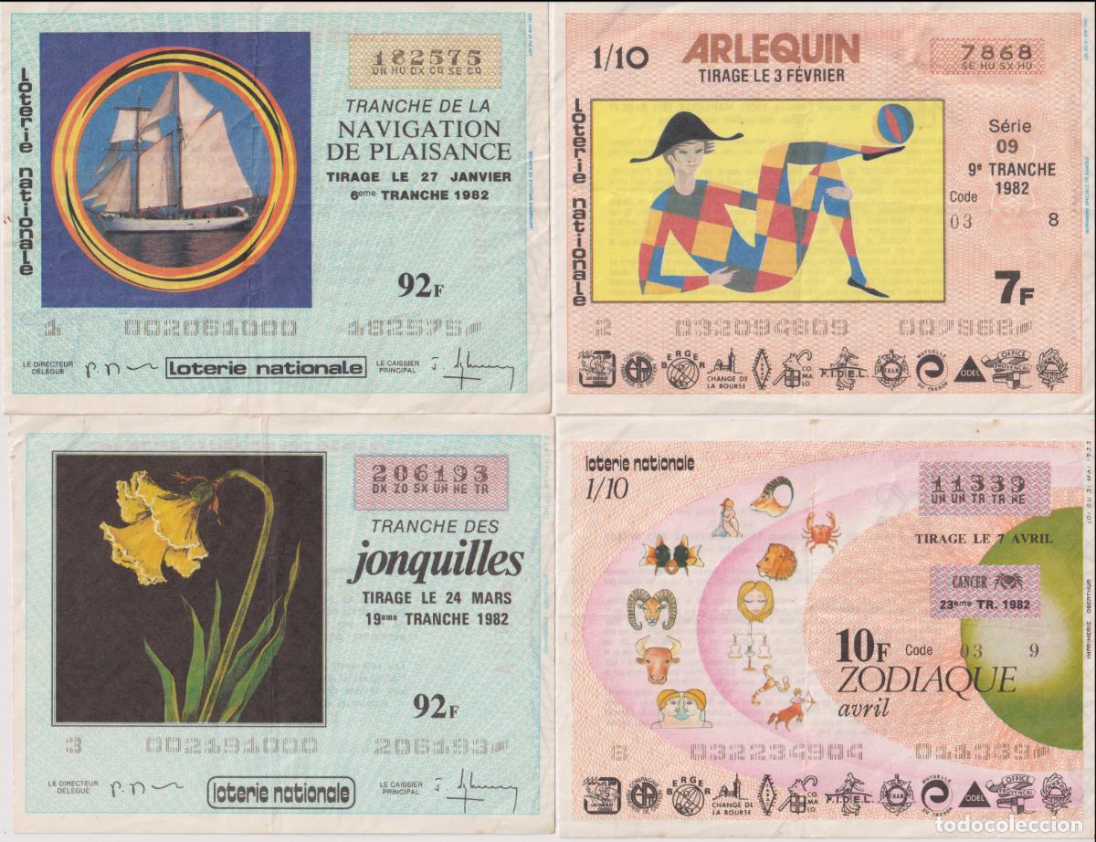 Loter&iacute;a nacional: LOTERIE NATIONALE FRANCE &ndash; 6 DIXI&Egrave;MES - 1982
