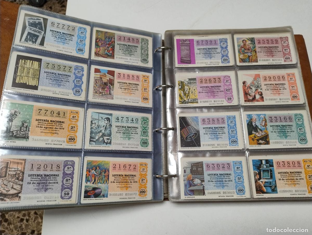 Loter&iacute;a nacional: Colecci&oacute;n de billetes de loter&iacute;a. del a&ntilde;o 1970 al 1988, completos -