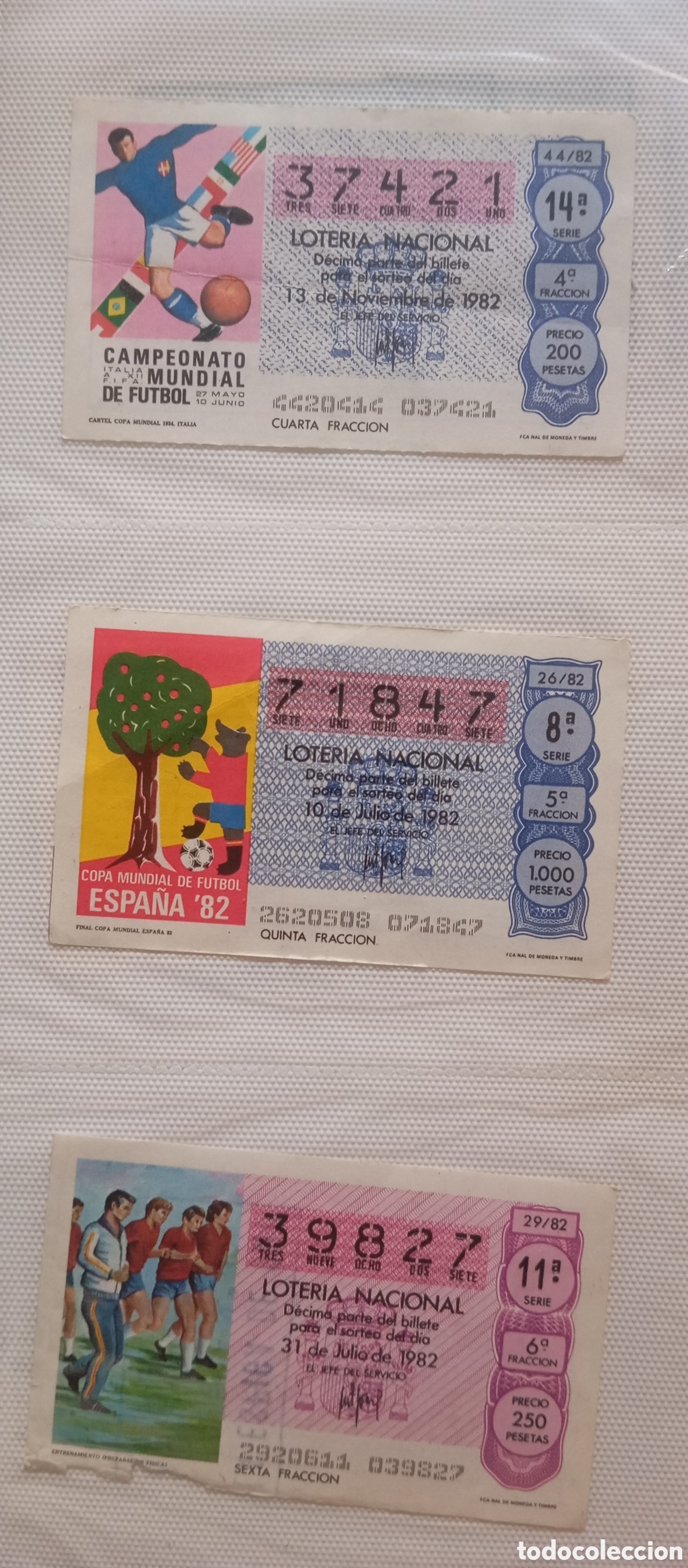 Loter&iacute;a nacional: Loter&iacute;a Nacional a&ntilde;o 1982 lote