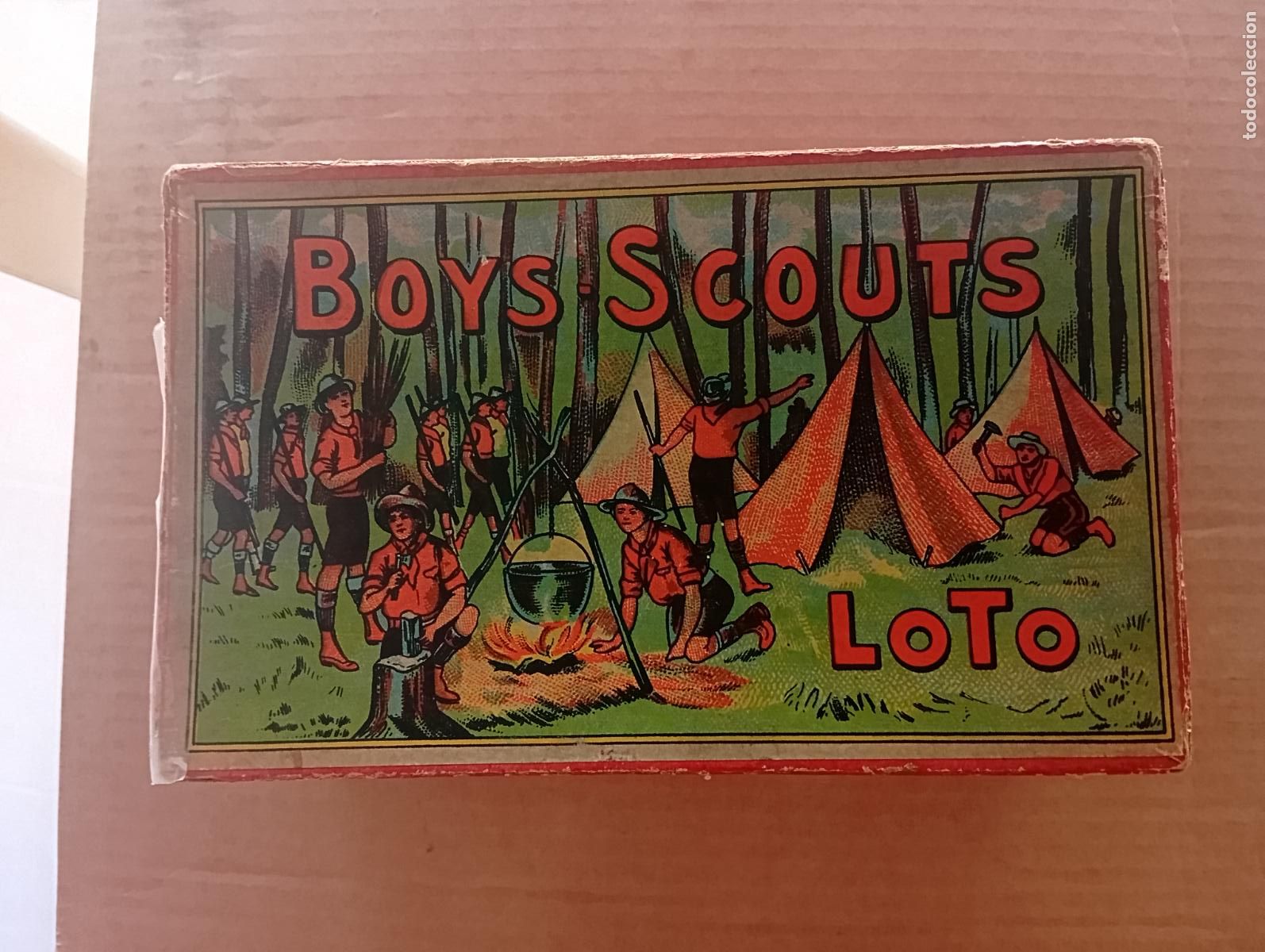 Loter&iacute;a nacional: Juego loter&iacute;a antiguo. Lotto. Con 24 cartones y 88 n&uacute;meros de madera.