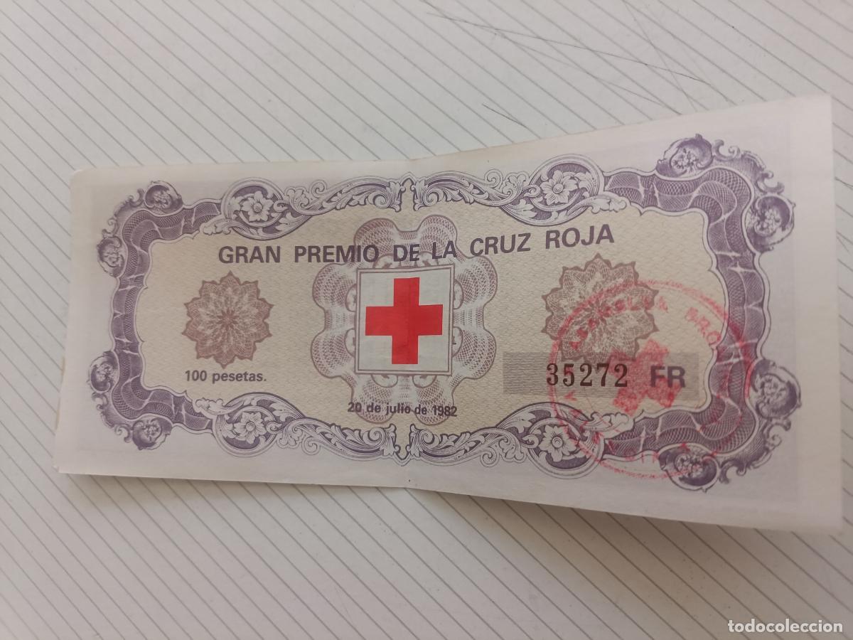 Loter&iacute;a nacional: Gran Premio de la Cruz Roja. Sorteo del Oro 1982