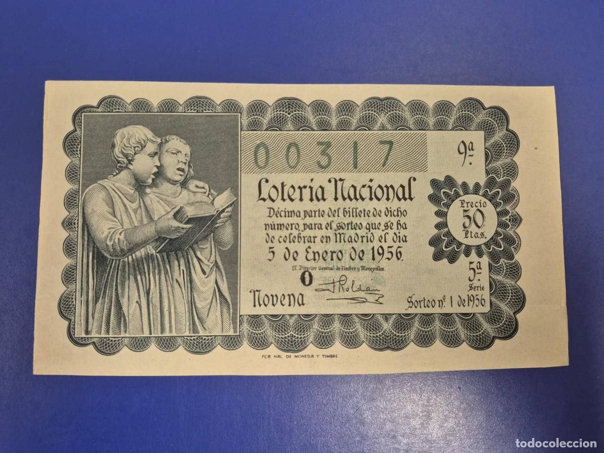 Loter&iacute;a nacional: LOTERIA NACIONAL SORTEO 1 DE 1956 NI&Ntilde;O