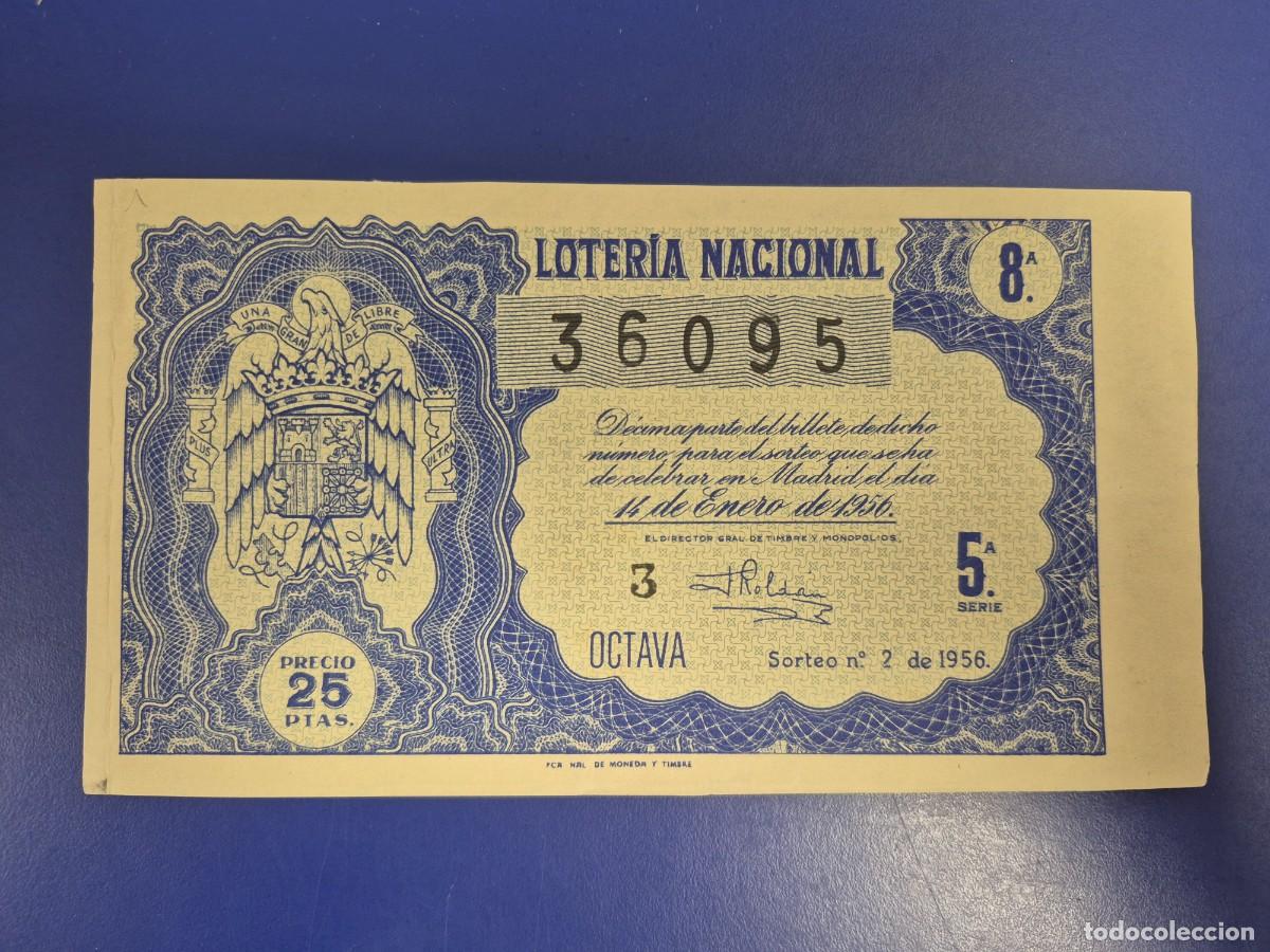 Loter&iacute;a nacional: LOTERIA NACIONAL SORTEO 2 DE 1956