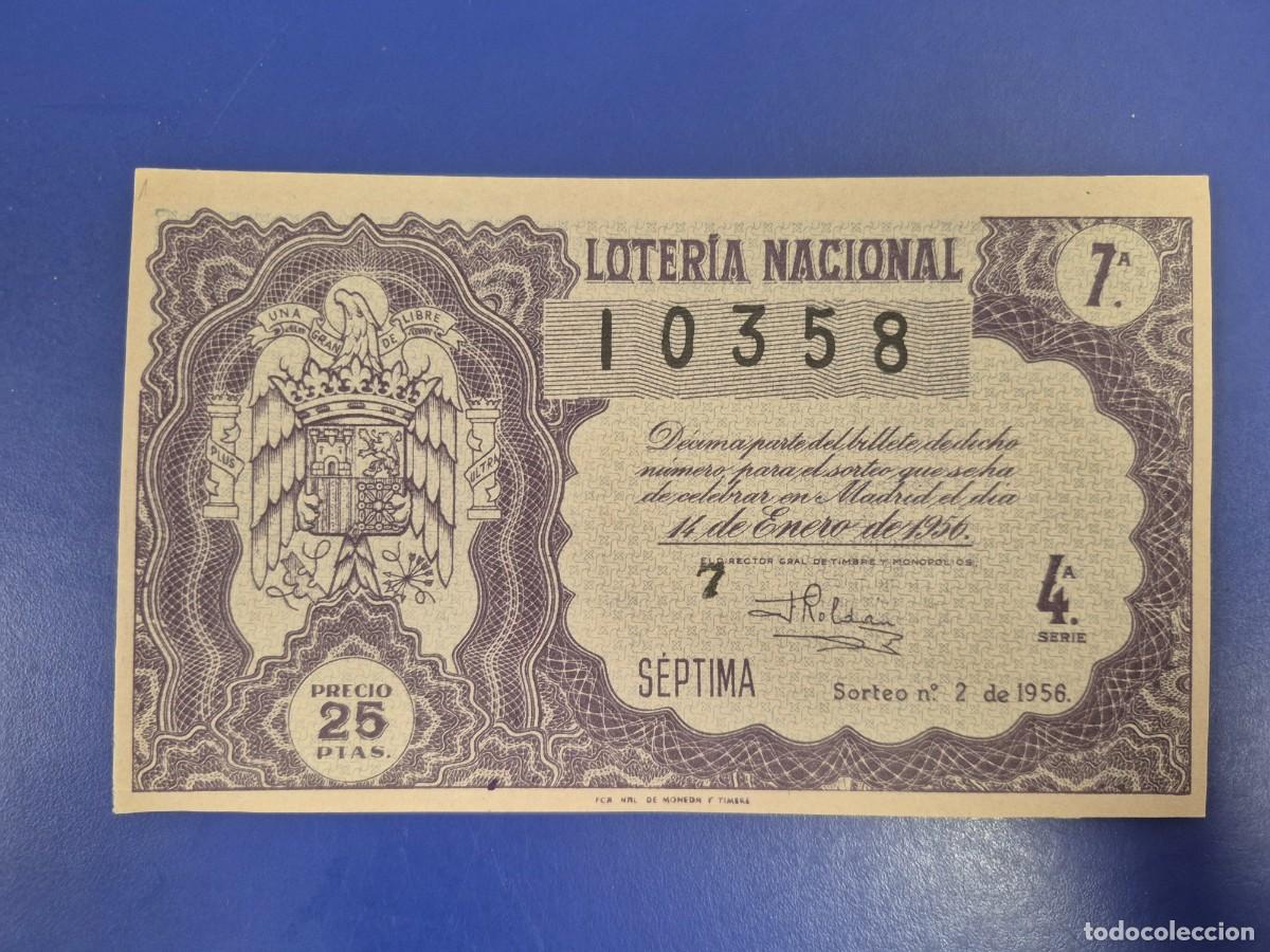 Loter&iacute;a nacional: LOTERIA NACIONAL SORTEO 2 DE 1956