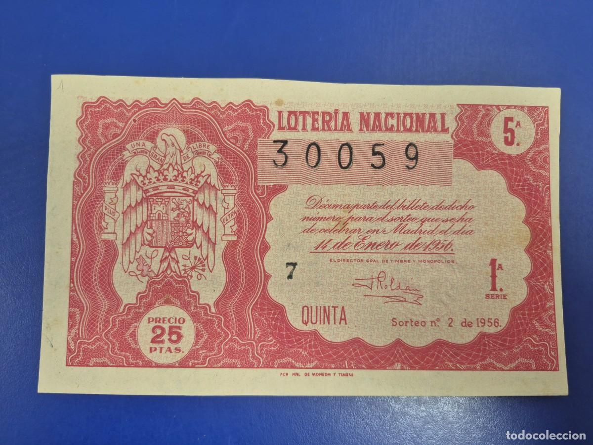 Loter&iacute;a nacional: LOTERIA NACIONAL SORTEO 2 DE 1956