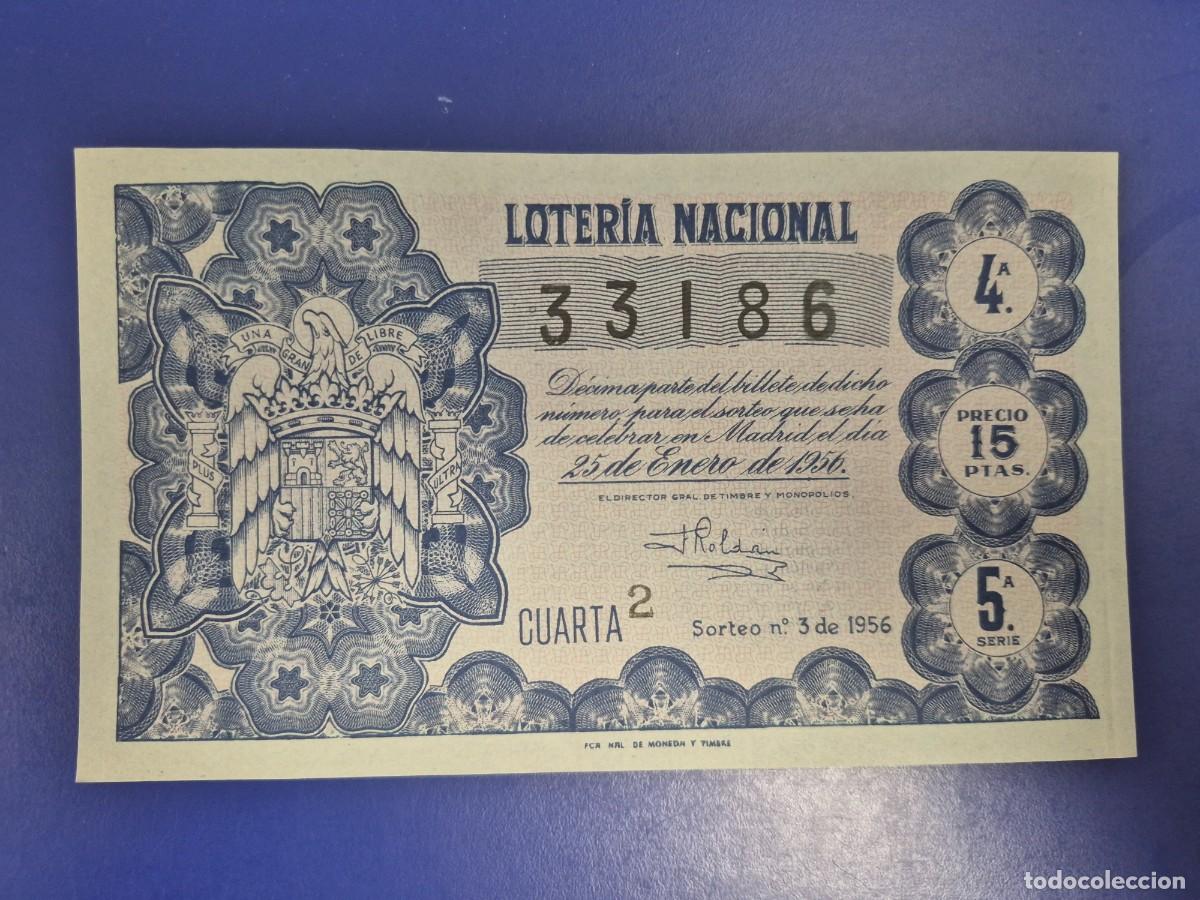 Loter&iacute;a nacional: LOTERIA NACIONAL SORTEO 3 DE 1956
