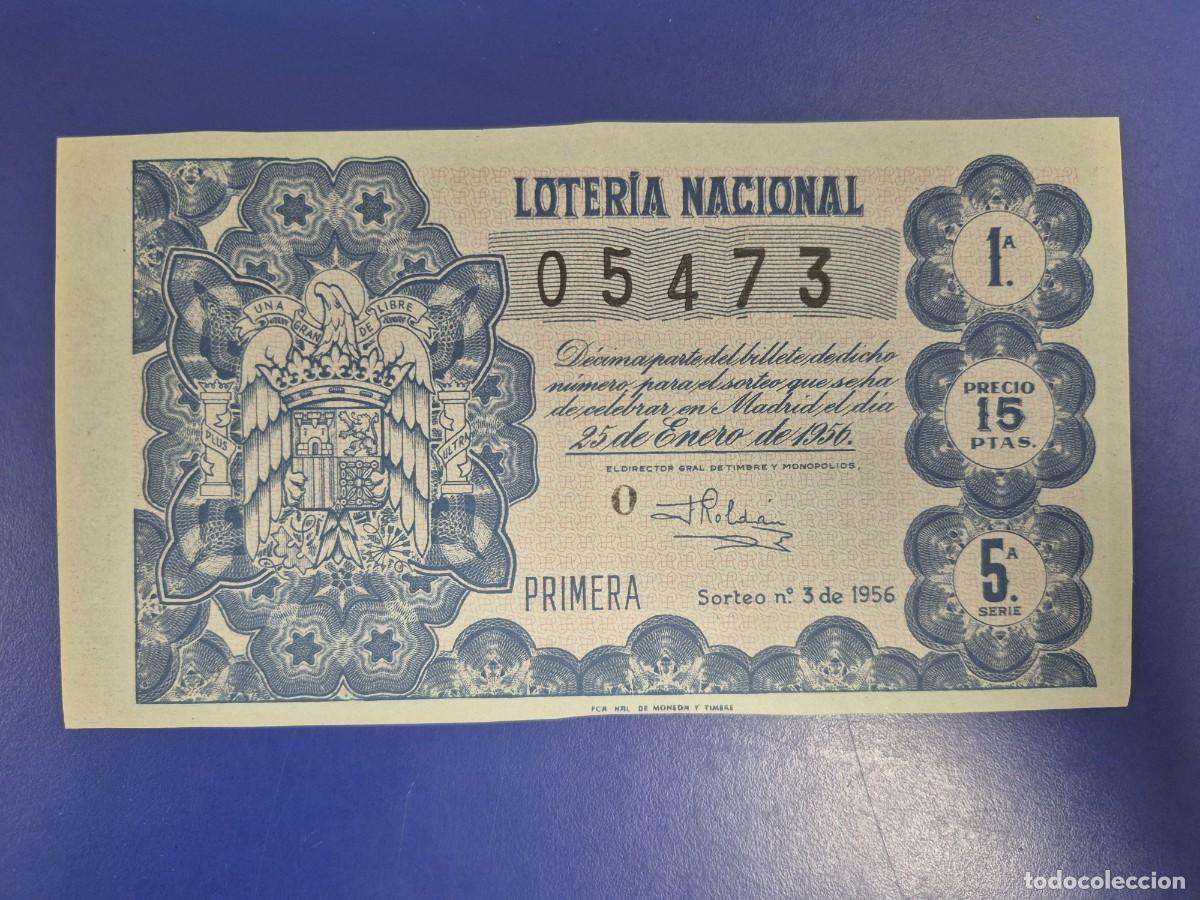 Loter&iacute;a nacional: LOTERIA NACIONAL SORTEO 3 DE 1956
