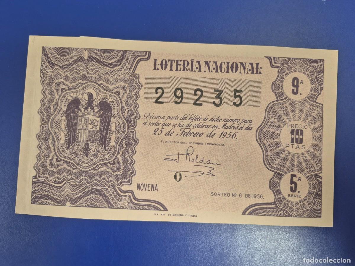 Loter&iacute;a nacional: LOTERIA NACIONAL SORTEO 5 DE 1956
