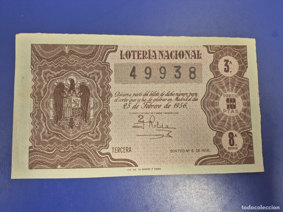Loter&iacute;a nacional: LOTERIA NACIONAL SORTEO 5 DE 1956