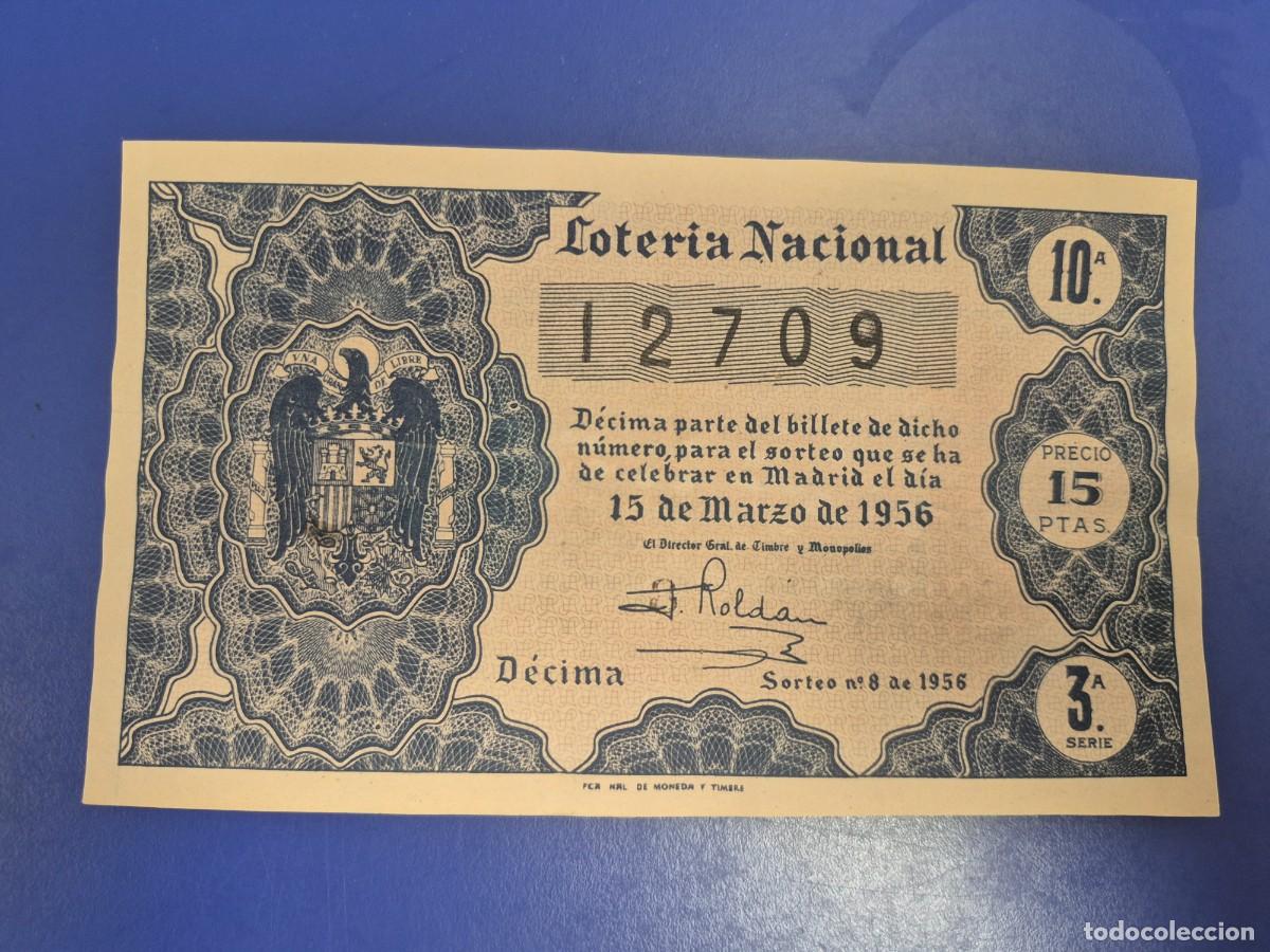 Loter&iacute;a nacional: LOTERIA NACIONAL SORTEO 8 DE 1956