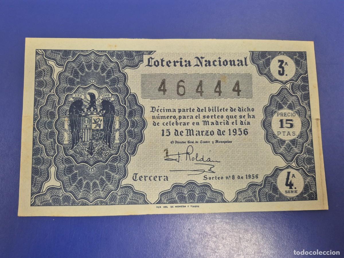 Loter&iacute;a nacional: LOTERIA NACIONAL SORTEO 8 DE 1956