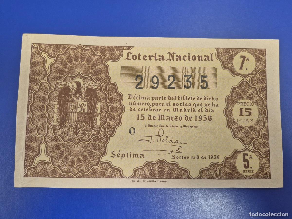 Loter&iacute;a nacional: LOTERIA NACIONAL SORTEO 8 DE 1956