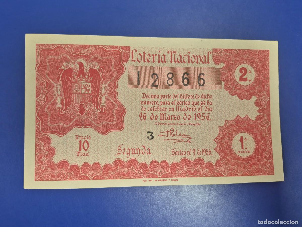 Loter&iacute;a nacional: LOTERIA NACIONAL SORTEO 9 DE 1956