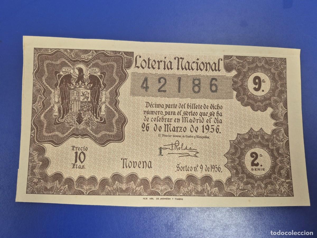 Loter&iacute;a nacional: LOTERIA NACIONAL SORTEO 9 DE 1956