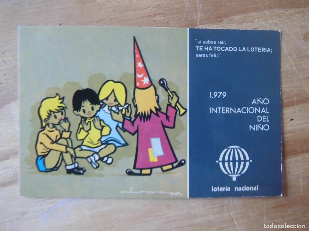 Loter&iacute;a nacional: POSTAL LOTER&Iacute;A NACIONAL 1979 A&Ntilde;O INTERNACIONAL DEL NI&Ntilde;O SERIE L N&ordm; 9