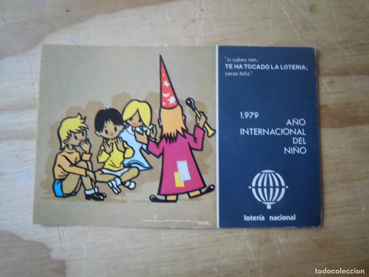 Loter&iacute;a nacional: POSTAL LOTER&Iacute;A NACIONAL 1979 A&Ntilde;O INTERNACIONAL DEL NI&Ntilde;O SERIE L N&ordm; 9