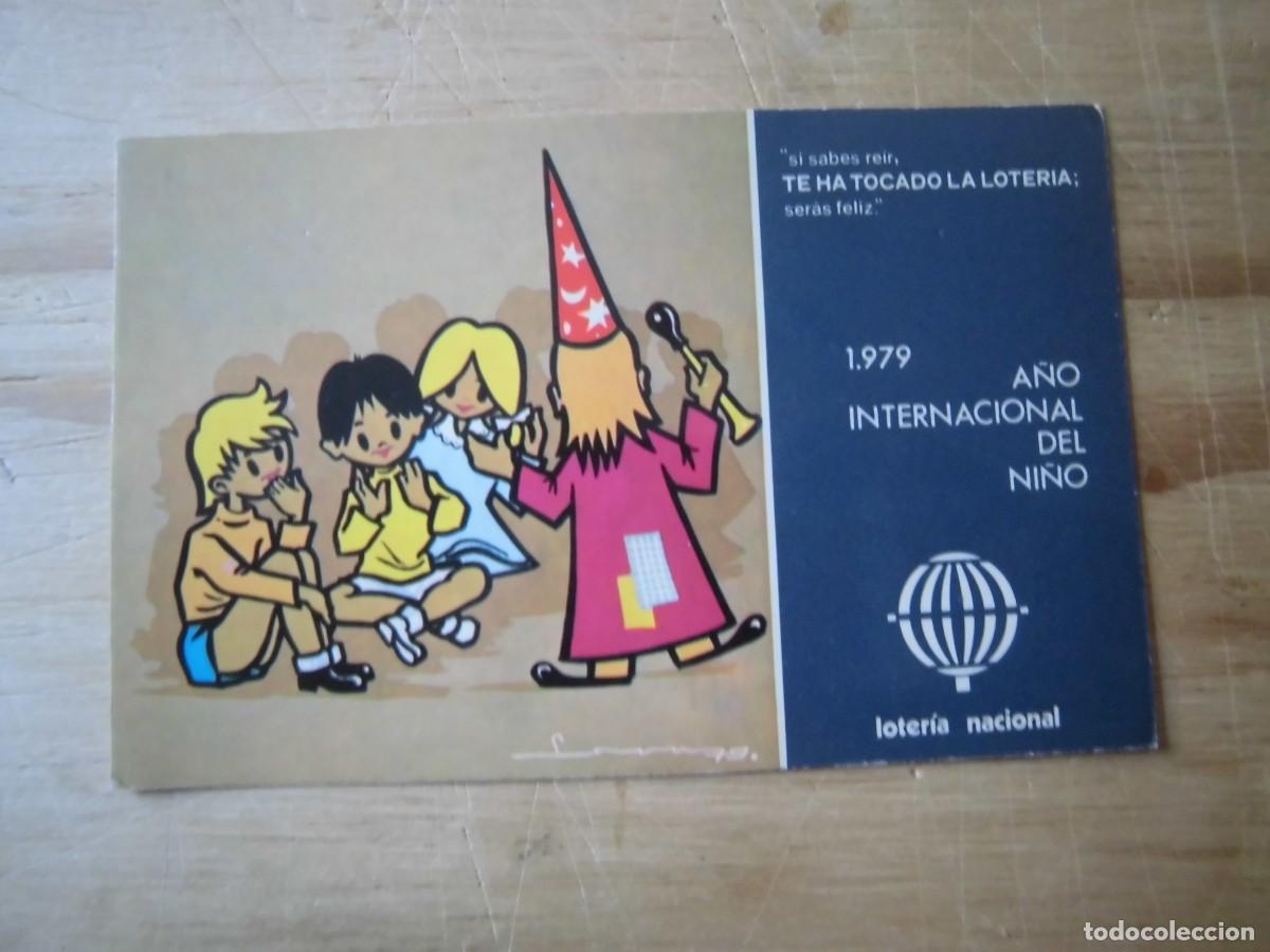 Loter&iacute;a nacional: POSTAL LOTER&Iacute;A NACIONAL 1979 A&Ntilde;O INTERNACIONAL DEL NI&Ntilde;O SERIE L N&ordm; 9