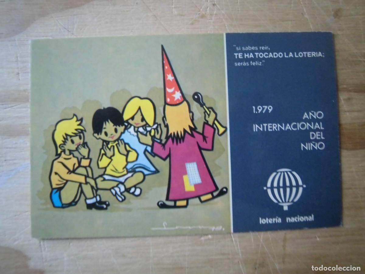 Loter&iacute;a nacional: POSTAL LOTER&Iacute;A NACIONAL 1979 A&Ntilde;O INTERNACIONAL DEL NI&Ntilde;O SERIE L N&ordm; 9