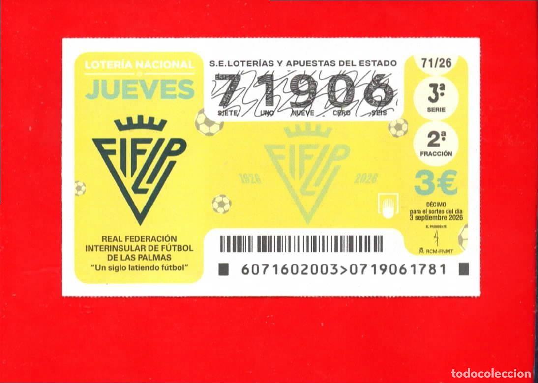 Loter&iacute;a nacional: Loteria Nacional Jueves 71/26 - 71906