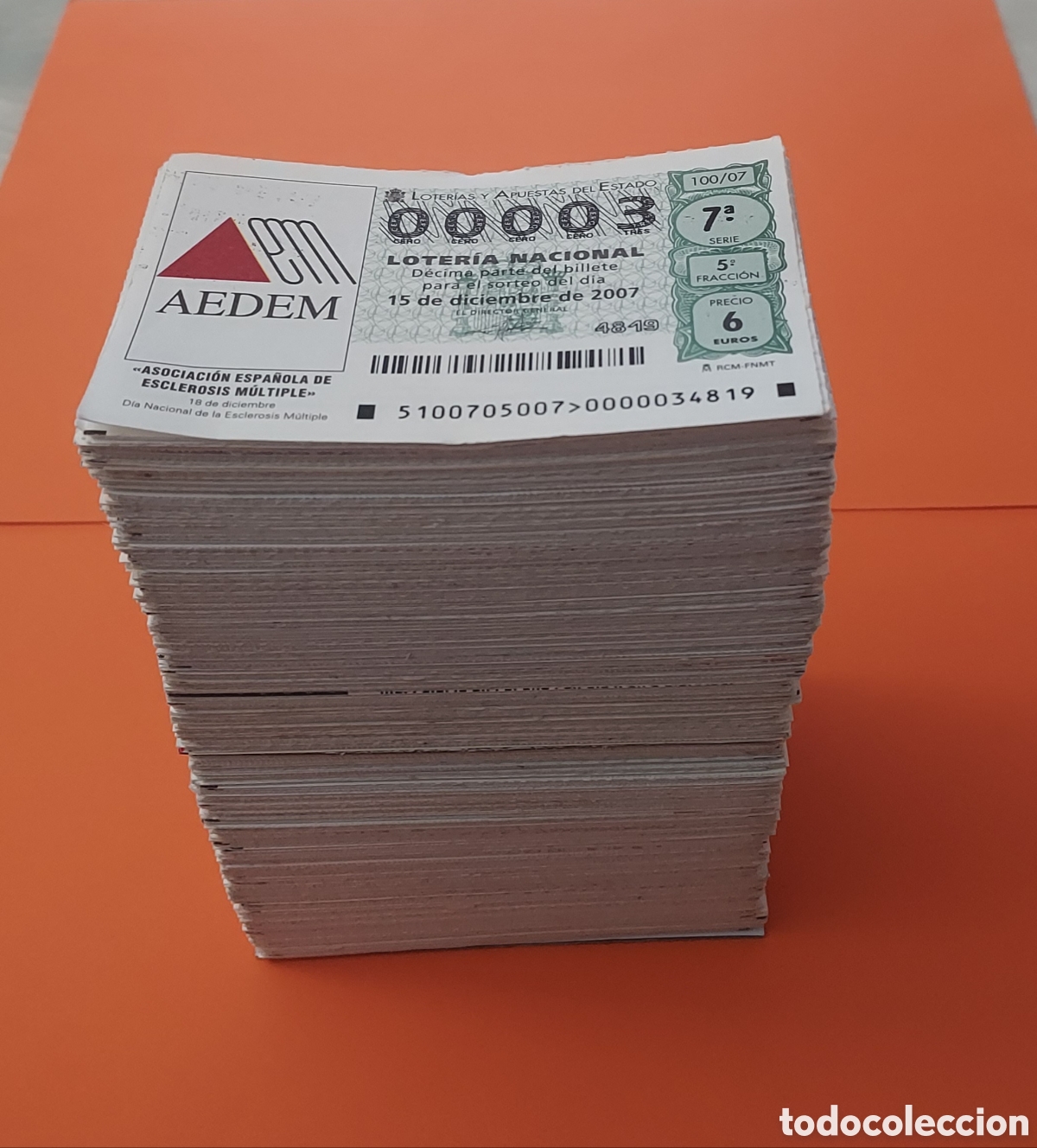 Loter&iacute;a nacional: LOTE 1000 DECIMOS DE LOTER&Iacute;A NACIONAL, DISTINTO N&Uacute;MEROS, IDEAL PARA LA NUM&Eacute;RICA