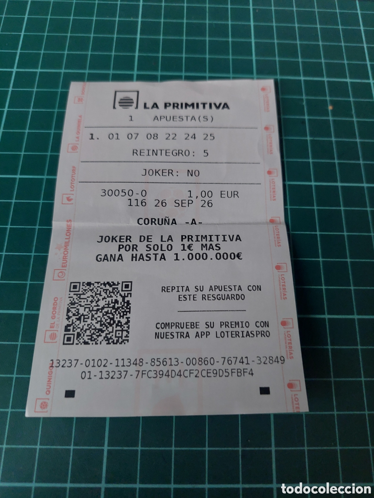Loter&iacute;a nacional: A CORU&Ntilde;A LA PRIMITIVA APUESTAS